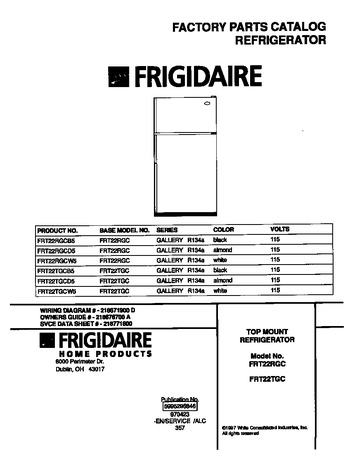 Diagram for FRT22RGCB5