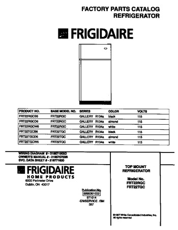 Diagram for FRT22RGCW6