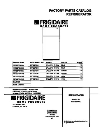 Diagram for FRT22RGCDB