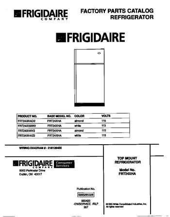 Diagram for FRT24XHAY2