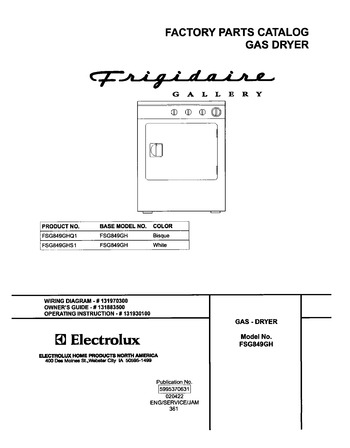 Diagram for FSG849GHQ1