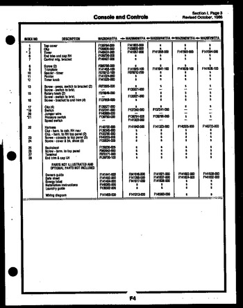 Diagram for FV16M6WTFA