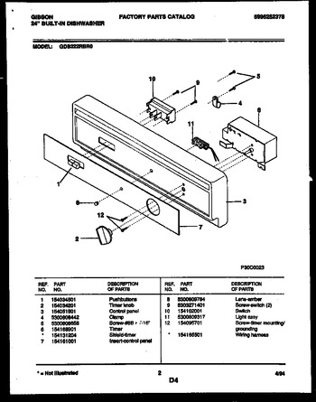 Diagram for GDB222RBR0