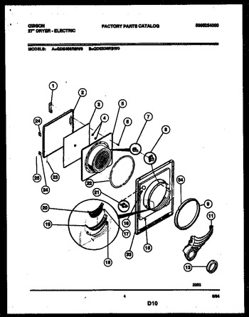 Diagram for GDE436RBW0