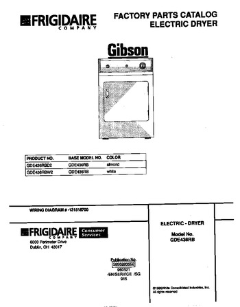 Diagram for GDE436RBD2