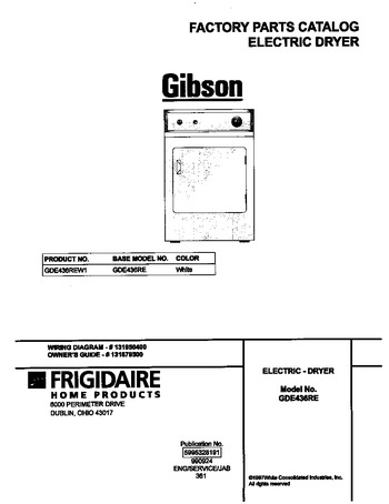 Diagram for GDE436REW1