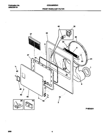 Diagram for GDE436REW1