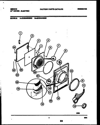 Diagram for GDE546RBW0