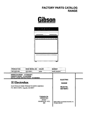 Diagram for GEF305PJSB