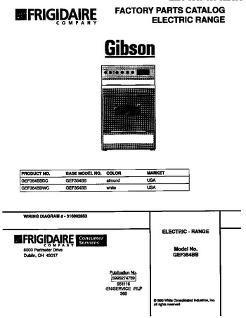 Diagram for GEF354BBWC