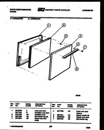 Diagram for GF300KXW0