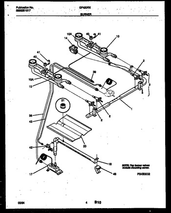 Diagram for GF420RXW3