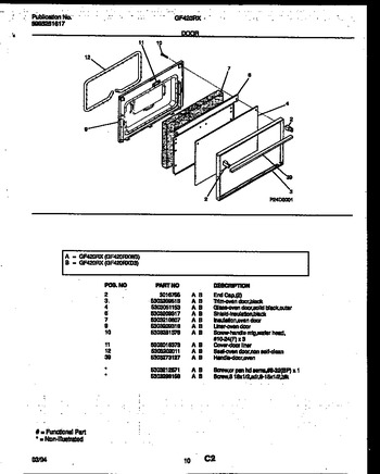 Diagram for GF420RXW3