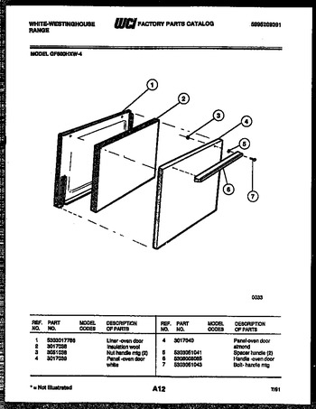 Diagram for GF600HXW4