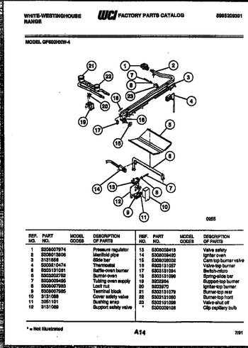 Diagram for GF600HXW4