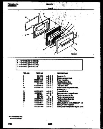 Diagram for GF610RXD3