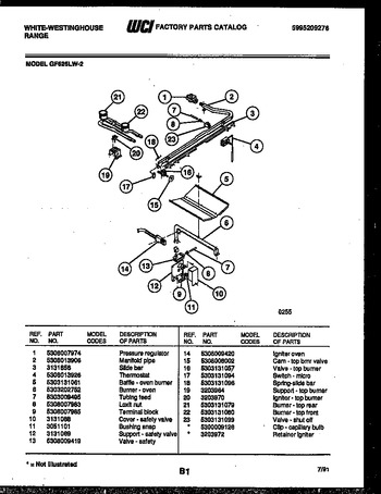 Diagram for GF625LW2