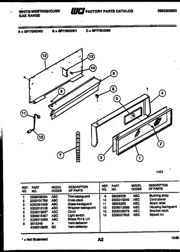 Diagram for GF770HXW4