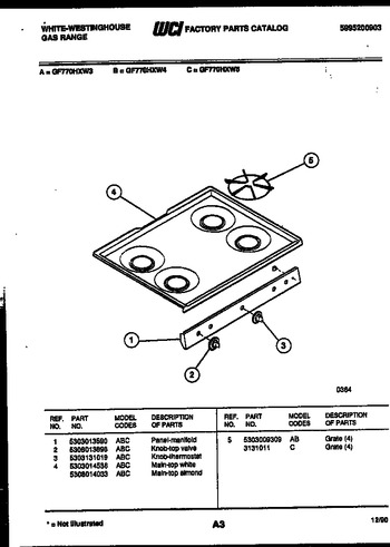 Diagram for GF770HXW4