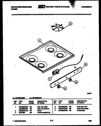 Diagram for GF780KXW0