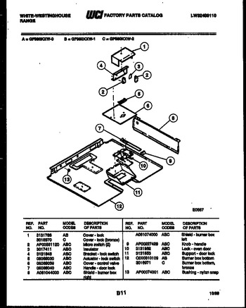 Diagram for GF980KXW1