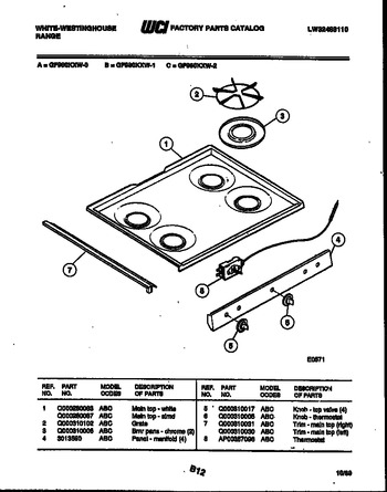 Diagram for GF980KXW1