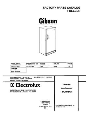 Diagram for GFU17F5AW3