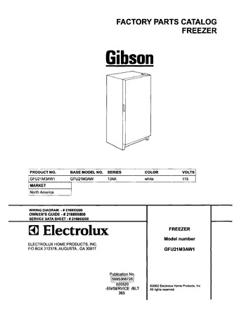 Diagram for GFU21M3AW1