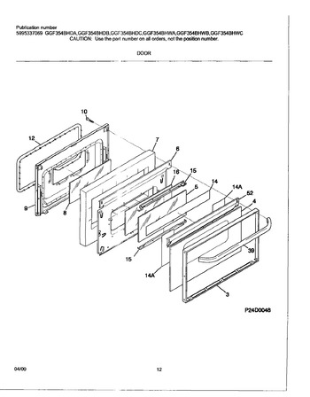 Diagram for GGF354BHDB