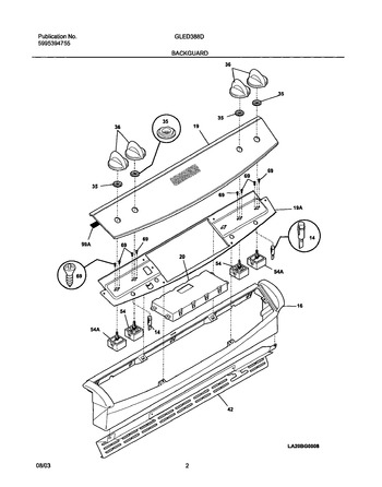 Diagram for GLED388DSA