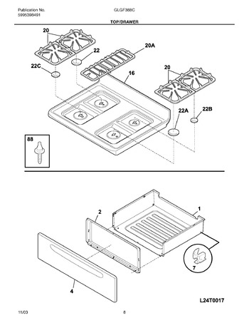 Diagram for GLGF388CSB