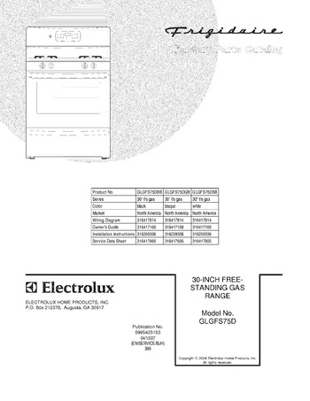 Diagram for GLGFS75DSB