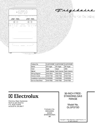 Diagram for GLGFS75DSF