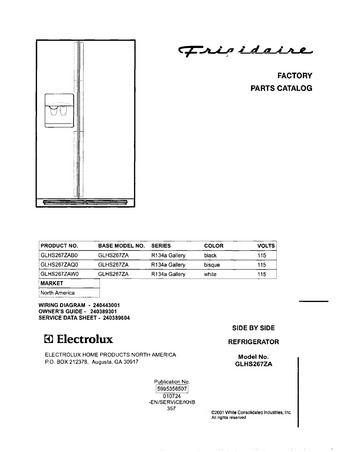 Diagram for GLHS267ZAW0