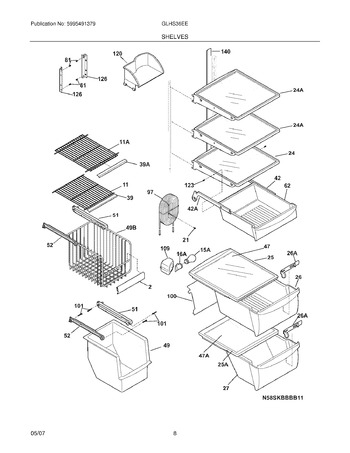 Diagram for GLHS36EEW8