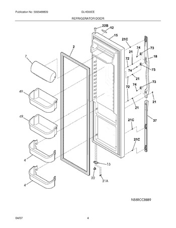 Diagram for GLHS66EEWB