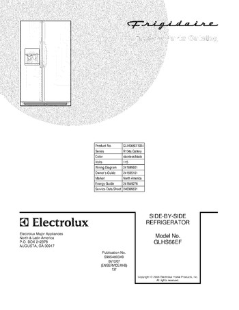 241735301 241734001 Frigidaire Refrigerator Freezer Complete Ice Bin A