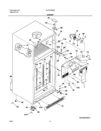 Diagram for GLHT184RAW0