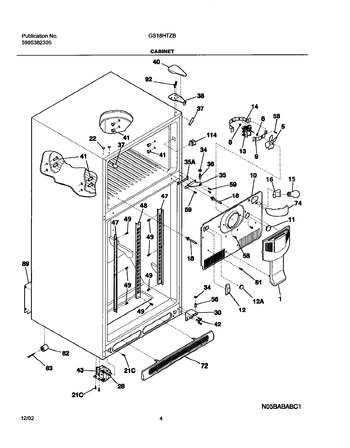 Diagram for GS18HTZBW4