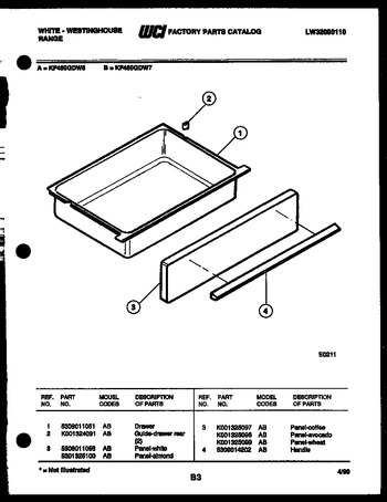 Diagram for KF460GDW7