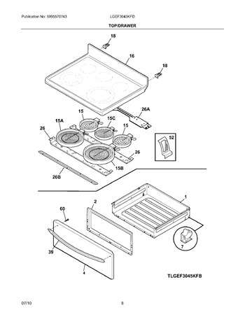 Diagram for LGEF3043KFD