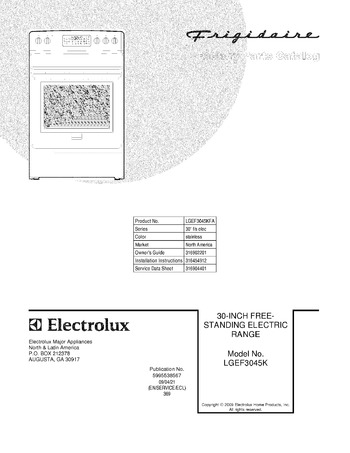 Diagram for LGEF3045KFA