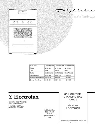 Diagram for LGGF3032KWA