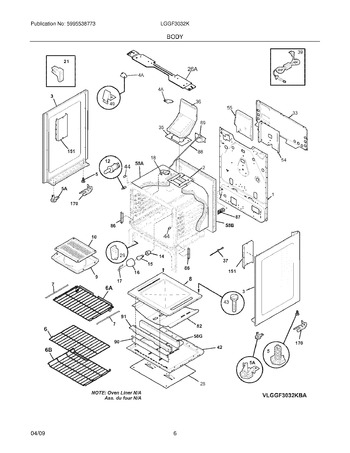 Diagram for LGGF3032KWA