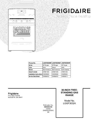 Diagram for LGGF3032KQF