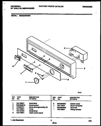 Diagram for MDB200RBW0