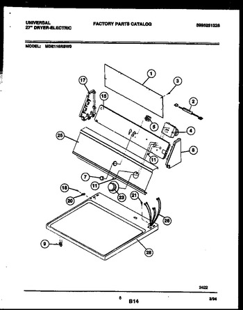 Diagram for MDE116RBW0