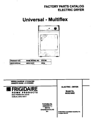 Diagram for MDE216REW2