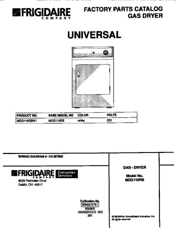 Diagram for MDG116RBW1