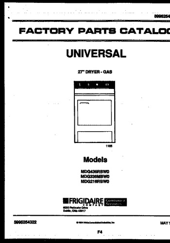 Diagram for MDG216RBWD0